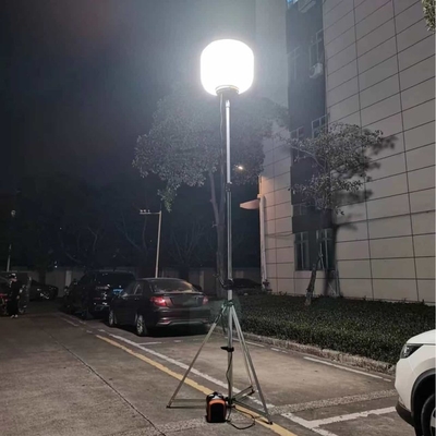 Szybka konfiguracja przenośnej lampy roboczej LED z białym światłem, balonowej, IP66, z akumulatorem