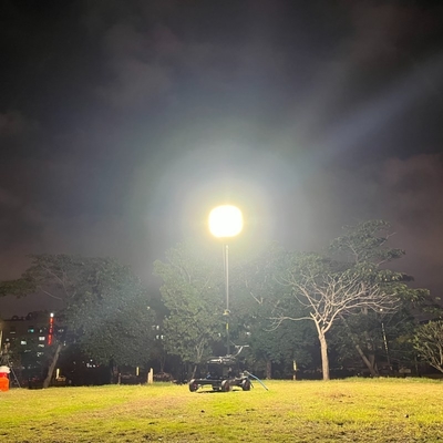 LitePro DLX Układ IP65 600W LED Lampy Kempingowe Balonowa Wieża Świetlna na Nocne Place Budowy