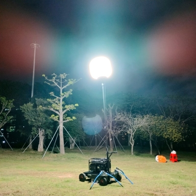 LitePro DLX Układ IP65 600W LED Lampy Kempingowe Balonowa Wieża Świetlna na Nocne Place Budowy