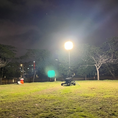 LitePro DLX Układ IP65 600W LED Lampy Kempingowe Balonowa Wieża Świetlna na Nocne Place Budowy