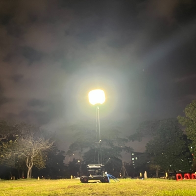 Łatwe ustawienie Oświetlenie 360 stopni LED Balon pracy Wieża świetlna dla placu budowy