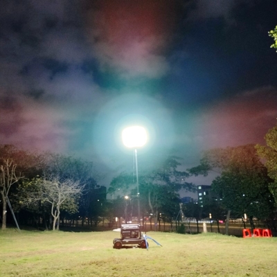 200W Super Jasny Mobilny LED Balon Wieża Światła dla Obszaru Sportowego Miejsce budowy i górnictwa Błękitne