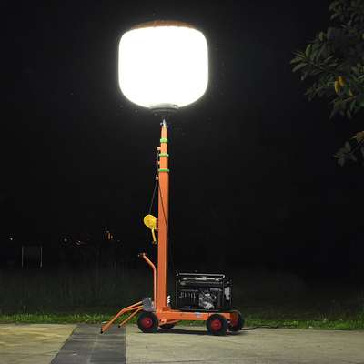 700W przenośny generator LED Mobilna wieża świetlna do potrzeb oświetlenia budowlanych i zewnętrznych