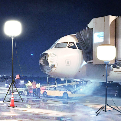 Mobilny Biały Balon Światła Film 500W Led Light Tower Mobilny Led Do Inżynierii Konstrukcji