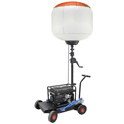 Teleskopowe LED Balonowa Wieża Światła 1400W Mobilna Lampa Wieży Światła Na Placach Budowlanych