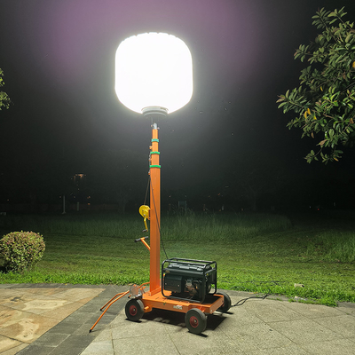 Wysokiej mocy LED Telescoping Light Tower 1400W Balonowe zewnętrzne światła wieży dla przemysłu