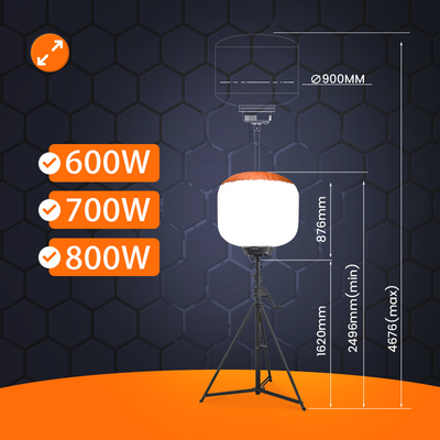 Światła balonowe 700W Led 112000lm Światło wieży zewnętrznej Do oświetlenia przemysłowego
