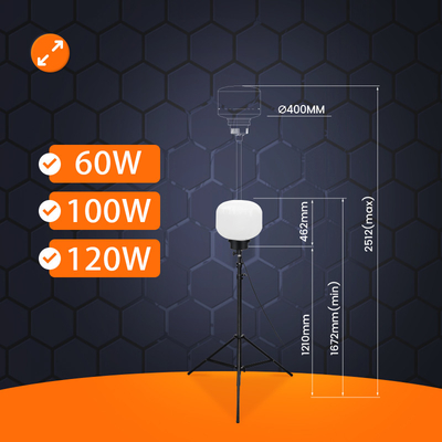 Światło balonowe LED zewnętrzne 120W 150W Mobilna wieża świetlna dla imprez